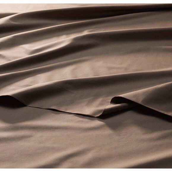 King 400 Thread Count Percale Sheet Set Fig Brown - Casaluna NEW - Picture 3 of 6